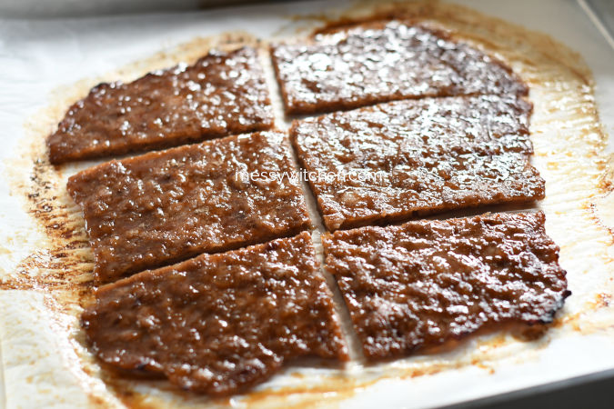 Slice Bakkwa Into Smaller Portions Before Grilling